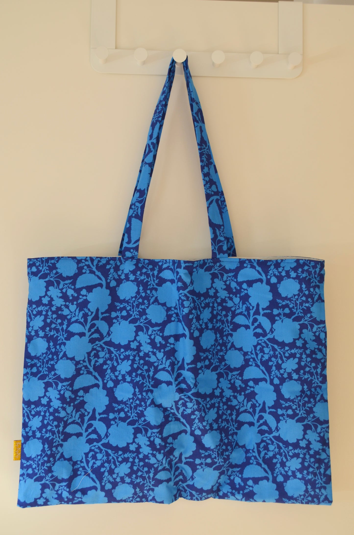 Shopping Bag Blå Blomster