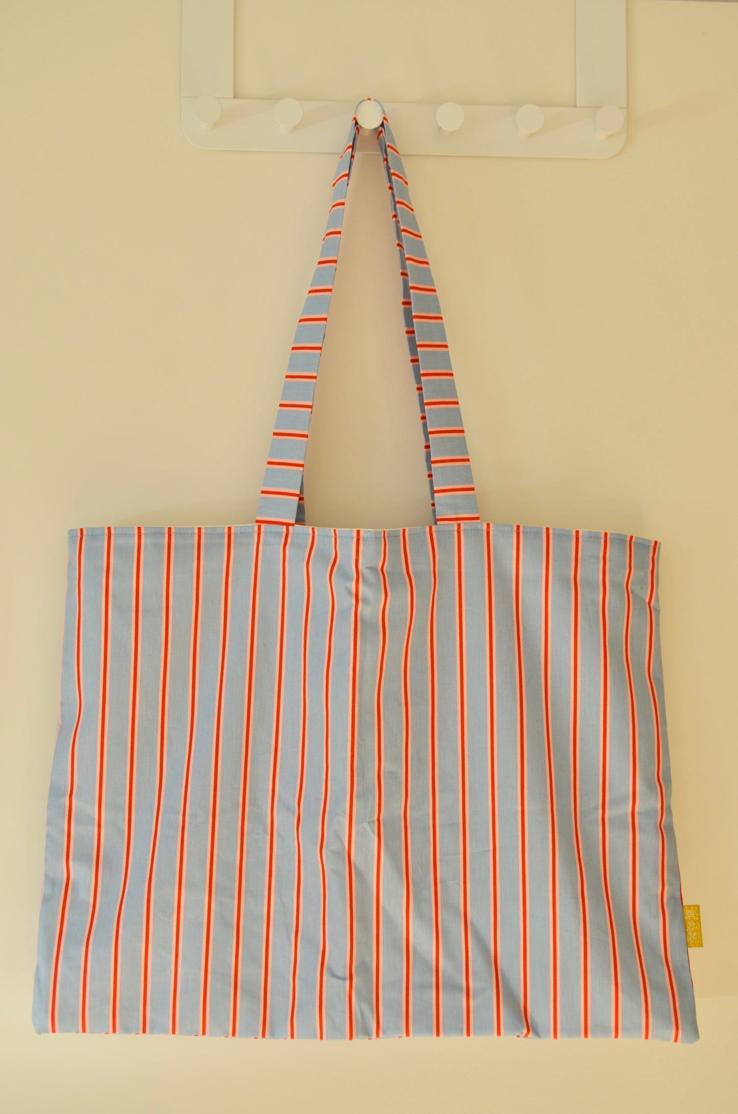 Shopping Bag Blå Strib