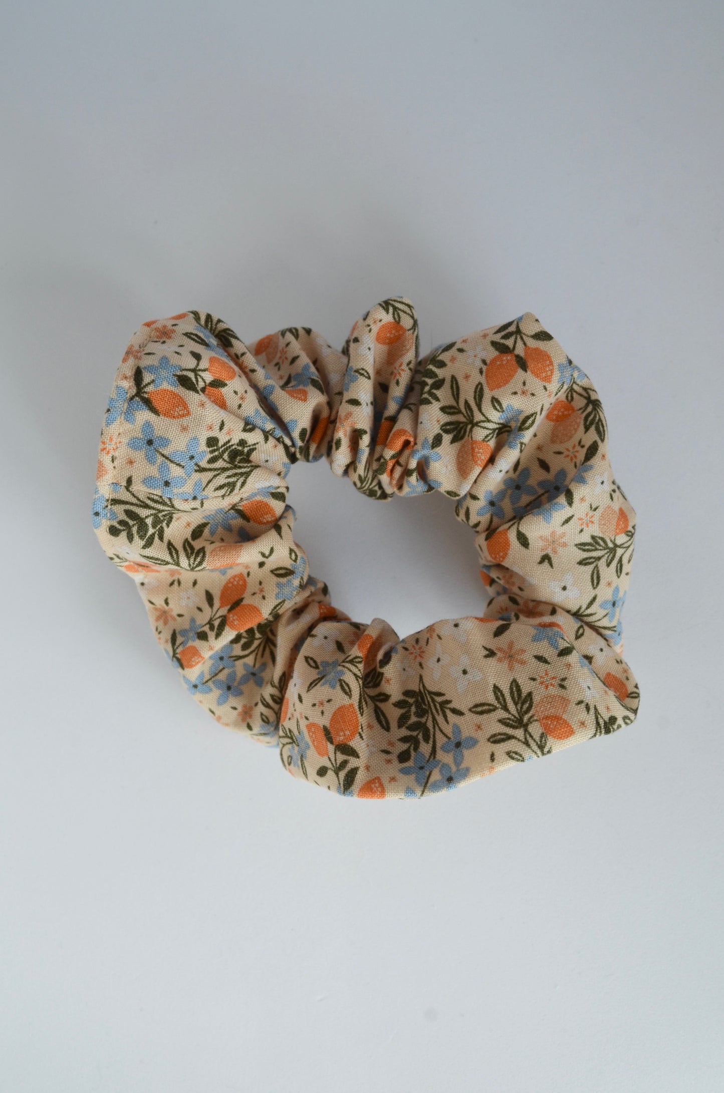 Mega Scrunchie Orange Blomst