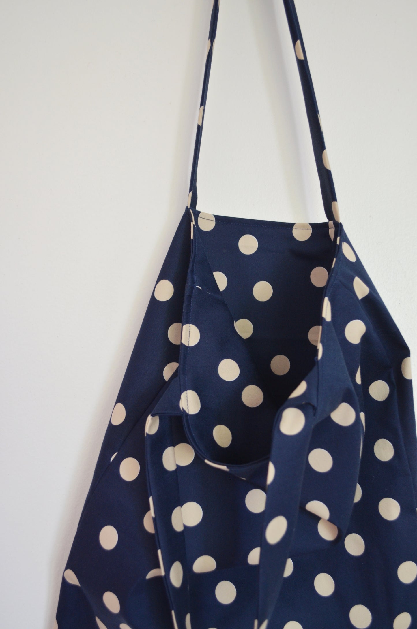 Tote Bag Blå Pudder Prik