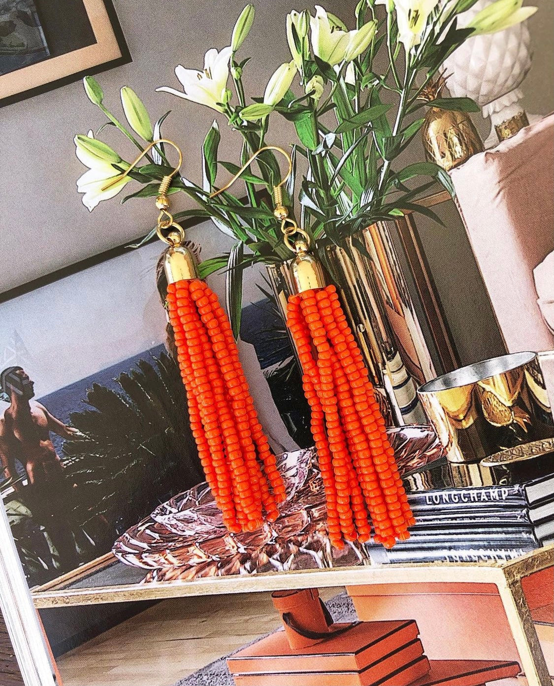 Tassel Ørering Orange