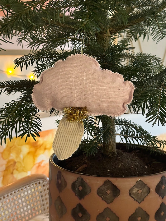 Julepynt Stor Svamp Lilla