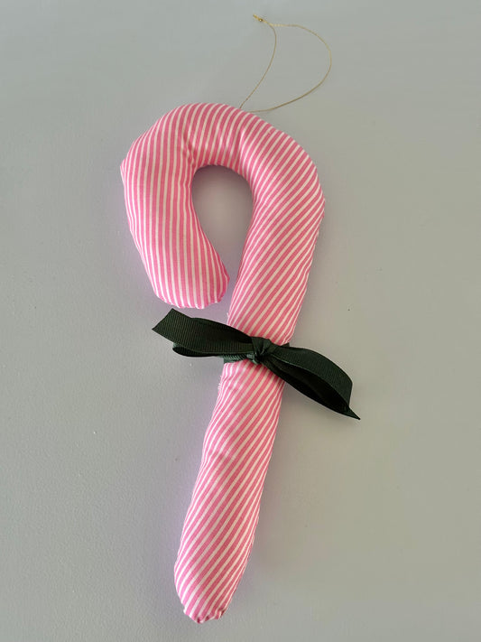 Julepynt Stor Slikstok Lyserød Strib