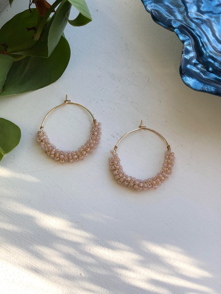 Lily Hoops Perlemor