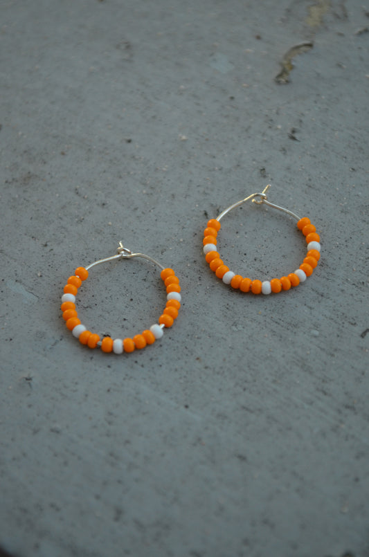 Poppy Hoops Orange